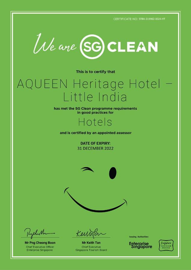 Aqueen Heritage Hotel Little India Σιγκαπούρη Εξωτερικό φωτογραφία